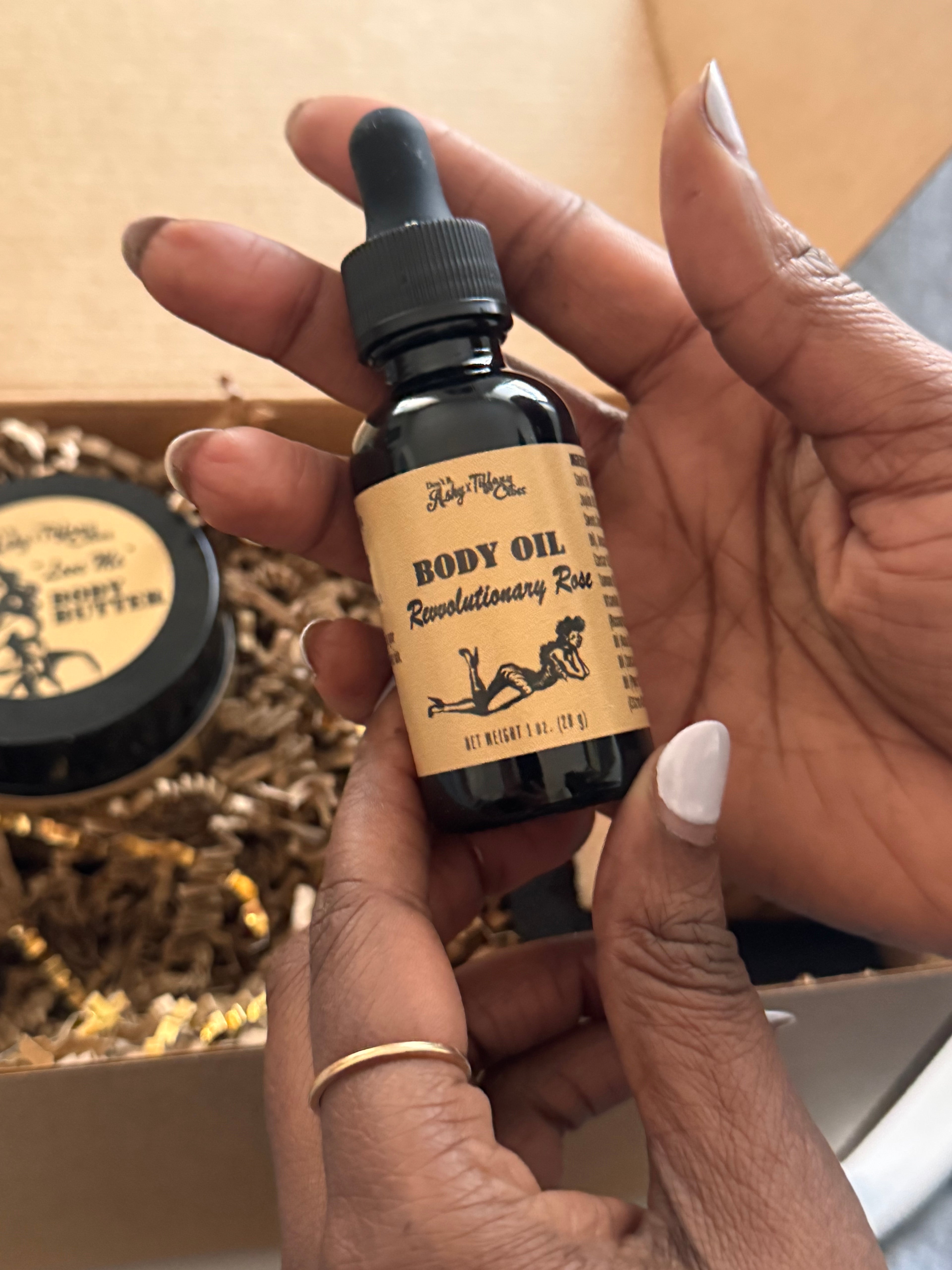 BODY OIL | Revolutionary Rose — Rose, Plum, Sandalwood & Black Pepper | Lightweight Moisture | Handcrafted in Brooklyn | Don't B. Ashy
