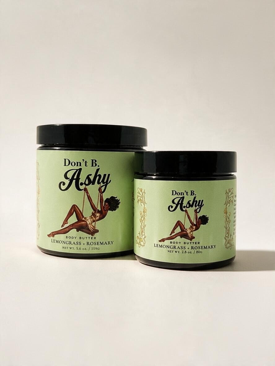 Lemongrass + Rosemary body butter jars